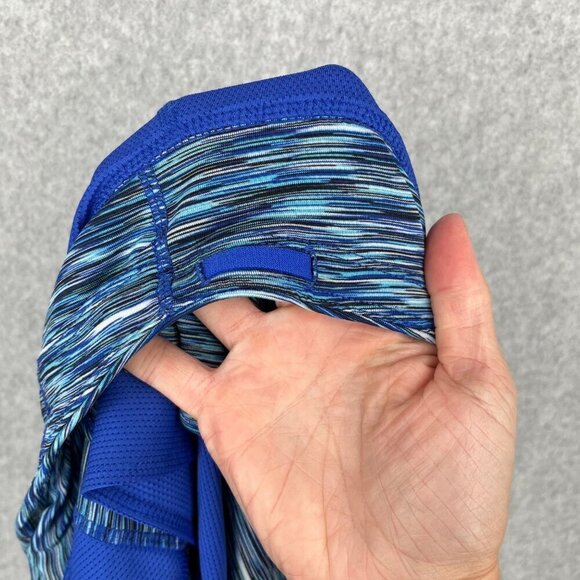 Athleta Athletic Bustle Skort Size XL Spacedye Blue Layered Tennis Golf Pockets - Picture 4 of 15